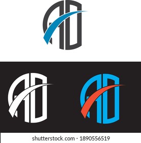 AD Letter logo your best company .This logo Creative logo