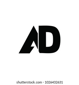 ad letter vector logo