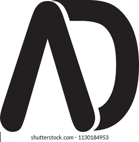 ad letter vector logo