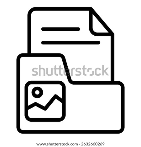 Ad Library Icon Line Style For Various Design Purposes