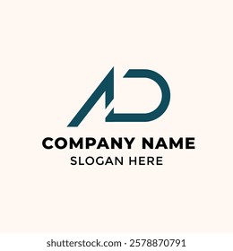 AD Logo Design And Monogram Logo template
