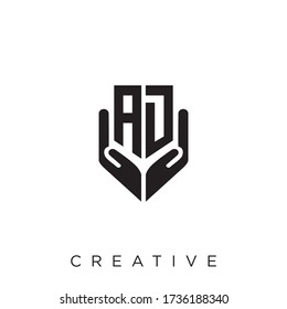 ad logo design vector icon symbol