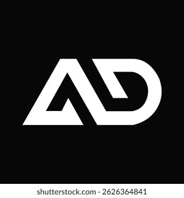 Ad logo, Ad latter logo, Monogram logo, alphabet