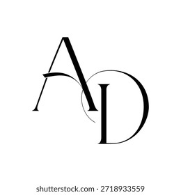 AD Monogram Initial Letters Logo