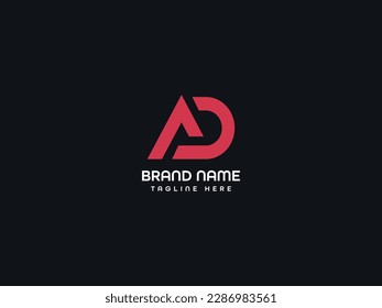Logo-Design für Ad-Monogramm-Buchstaben