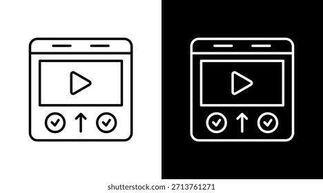 Design des weißen Symbolsatzes für die Anzeigenplatzierung