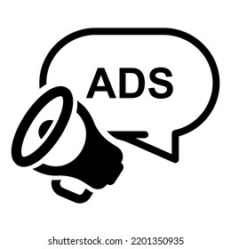 Ad or promo icon .Marketing or advertising concept vector illustration