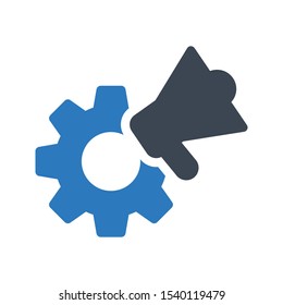 ad setting vector glyph color  icon