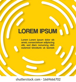 
Ad space, simple and fresh radial design