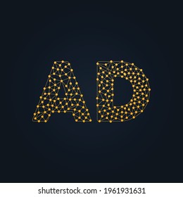 Diseño de concepto de carta de tecnología AD