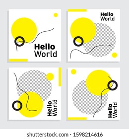 Ad template for social media post, web, flyer, benner.