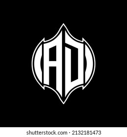 AD Unique abstract geometric vector logo design