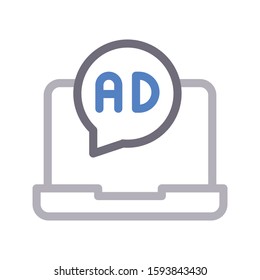 ad vector color line icon 