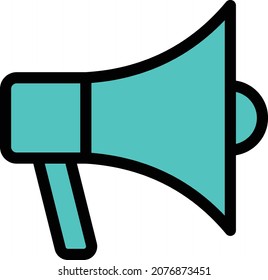 ilustración de vector de anuncios aislada en un fondo transparente. iconos vectoriales de color para el concepto o los gráficos web.