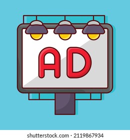 ad Vector illustration on a transparent background. Premium quality symmbols. Vector line flat icons for concept and graphic design. 