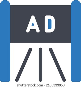 AD Vector illustration on a transparent background. Premium quality symmbols. Glyphs vector icons for concept and graphic design. 
