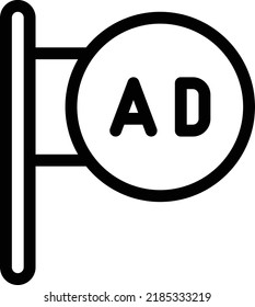 AD  Vector illustration on a transparent background. Premium quality symmbols. Thin line vector icons for concept and graphic design. 
