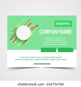 ad web banner vector illustration