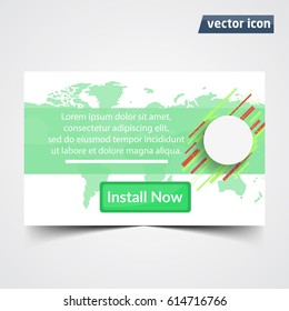 ad web banner vector illustration