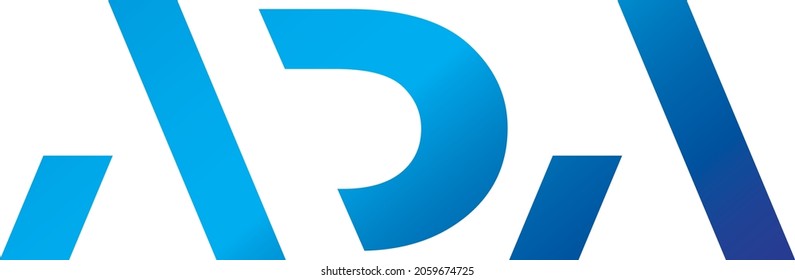 ADA Letter Modern Logo Design