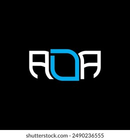 ADA logo design, ADA simple and modern logo. ADA luxurious alphabet design  