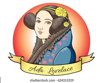 Ada Lovelace In Vector Style