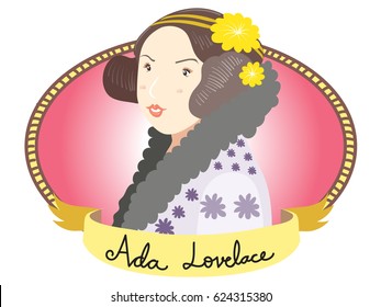 Ada Lovelace In Vector Style