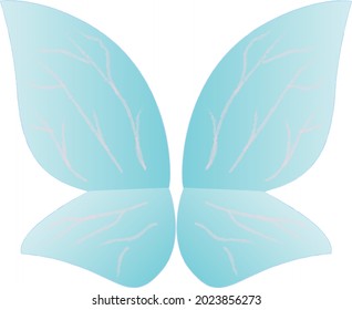 Ada Wings Degraded Blue Stock Vector (Royalty Free) 2023856273 ...
