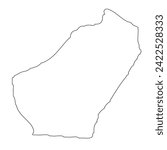 Adair County, Kentucky. Outline of the map