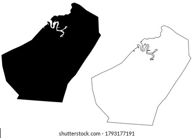 Adair County, Kentucky (U.S. county, United States of America, USA, U.S., US) map vector illustration, scribble sketch Adair map