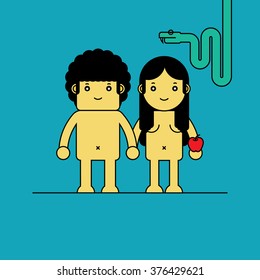 Adam and Eve.