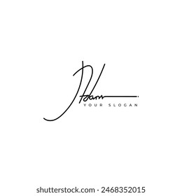 Diseño de Vector de logotipo de la firma de Adam name