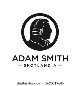 Adam Smith Head Logo Design