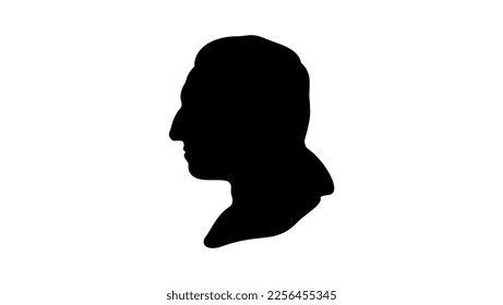 Adam Smith Silhouette qualitativ hochwertige Vektorgrafik