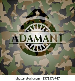 Adamant on camouflaged texture