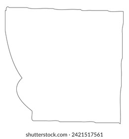 Adams County, Illinois. Outline of the map
