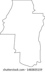 Adams county map in state of Idaho