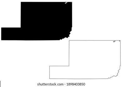 Adams County, State of Washington (U.S. county, United States of America, USA, U.S., US) map vector illustration, scribble sketch Adams map