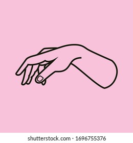 Adam's hand - Inspired in The Creation by Michelangelo - Vector