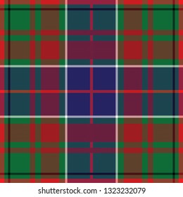 Adam's tartan. Element for the seamless construction of a pattern for a traditional Scottish tartan of Adam's clan, seamless pattern for fabric, kilts, skirts, plaids 