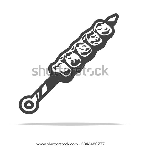 Adana kebab icon transparent vector isolated