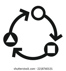 Adapt development icon simple vector. Creative strategy. Team personal
