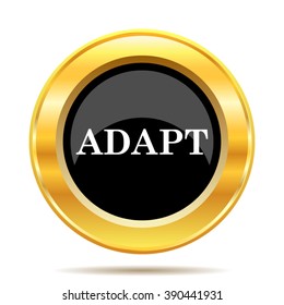 Adapt icon. Internet button on white background. EPS10 vector.