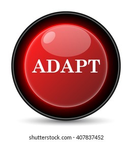 Adapt icon. Internet button on white background. EPS10 vector
