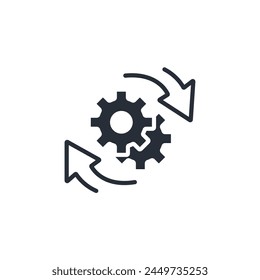adapt icon. vector.Editable stroke.linear style sign for use web design,logo.Symbol illustration.