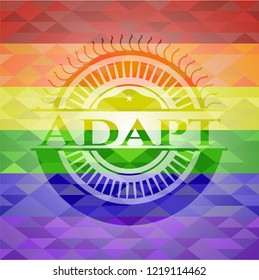 Adapt lgbt colors emblem 