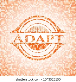 Adapt orange mosaic emblem