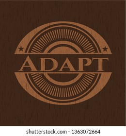 Adapt wood emblem. Vintage.