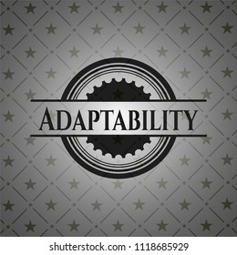 Adaptability dark emblem. Retro