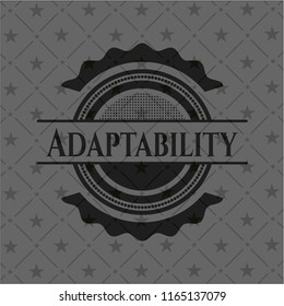 Adaptability dark emblem. Retro